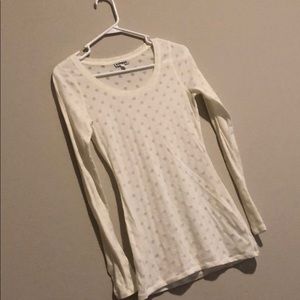 White Polka dot Express Shirt